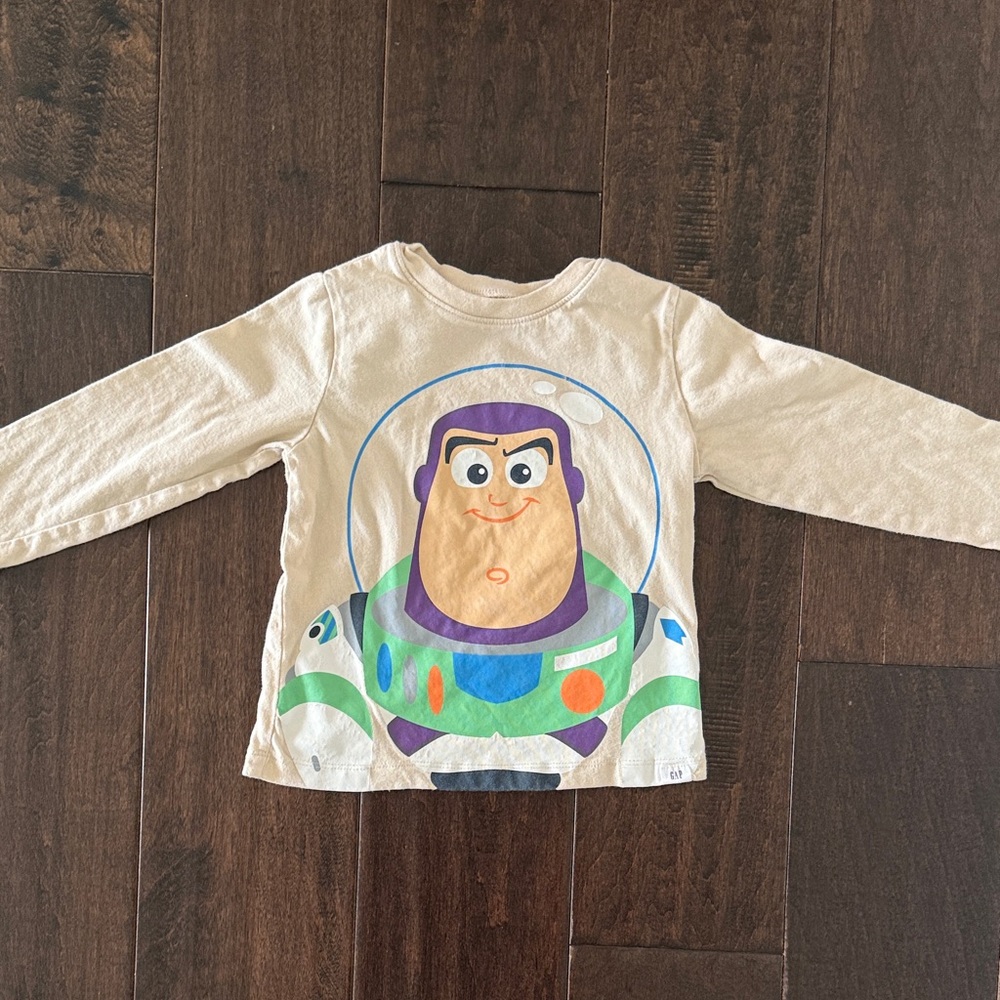Gap Disney Kids Toy Story Buzz Lightyear Graphic Long-Sleeve Shirt